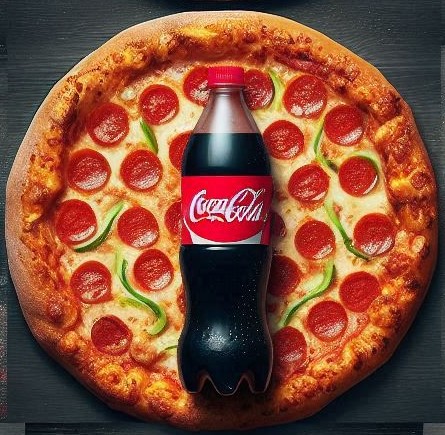 Promoção Pizza com Coca-Cola
