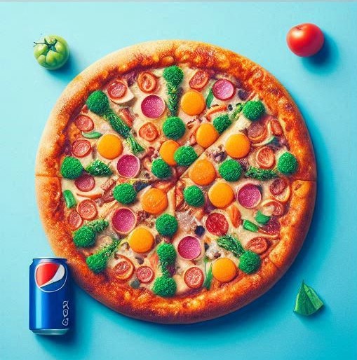 Promoção Pizza com lata de Pepsi