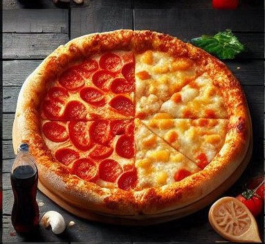 Promoção Pizza com garrafa de refrigerante